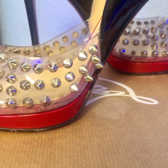 Christian Louboutin open toe spike - Picture 3 of 4